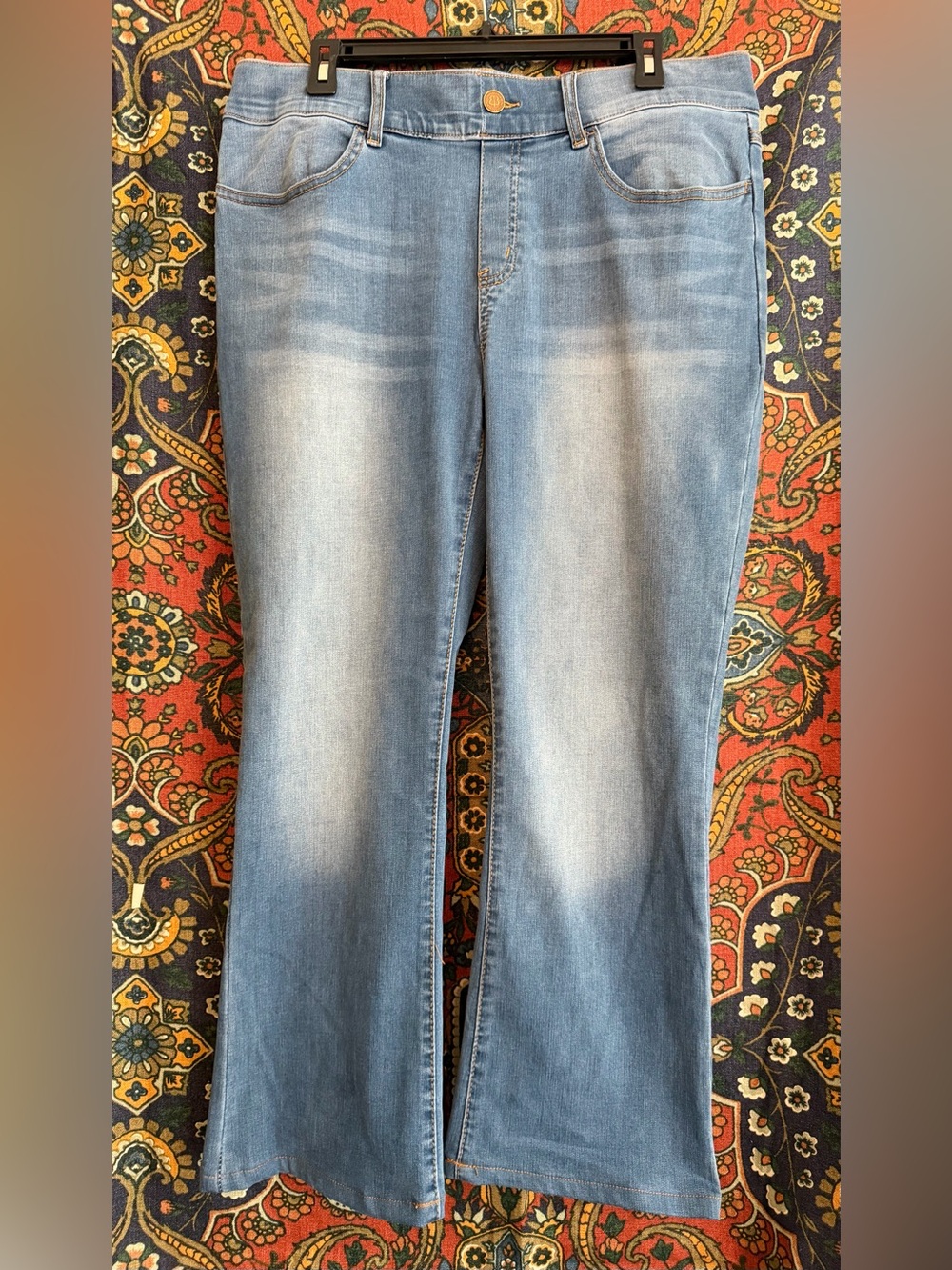 Betabrand Signature Light Blue Flare Jeans